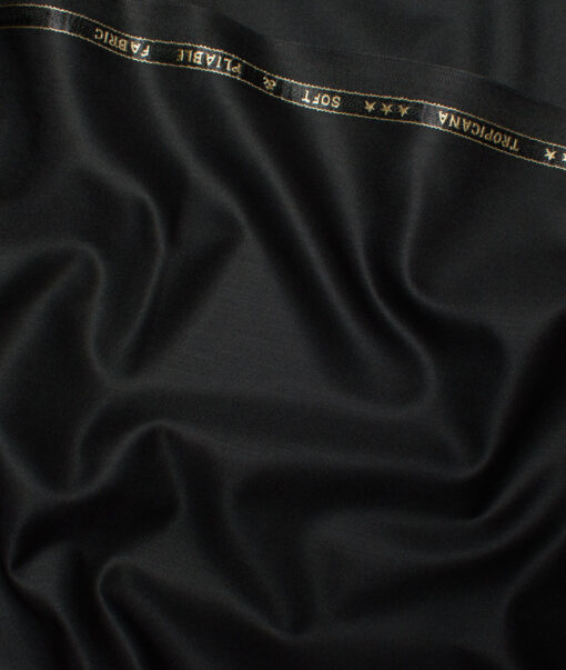 Raymond  Solids Poly Viscose Suiting Fabric (Black)