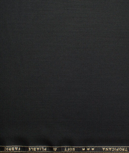 Raymond  Solids Poly Viscose Suiting Fabric (Black)