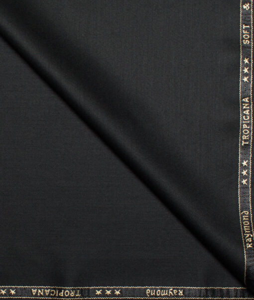 Raymond  Solids Poly Viscose Suiting Fabric (Black)