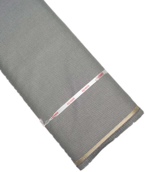 Raymond  Self Design Poly Viscose Suiting Fabric (White & Black)