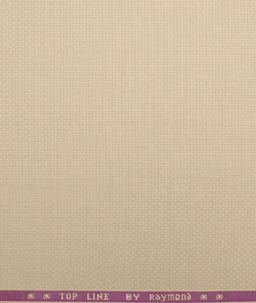 Raymond  Structured Poly Viscose Suiting Fabric (Cream)