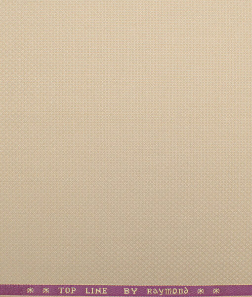 Raymond  Structured Poly Viscose Suiting Fabric (Cream)