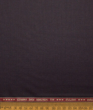 Raymond  Structured Poly Viscose Suiting Fabric (Dark Wine)