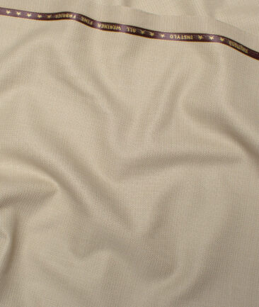 Raymond  Structured Poly Viscose Suiting Fabric (Beige)