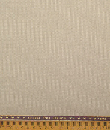 Raymond  Structured Poly Viscose Suiting Fabric (Beige)