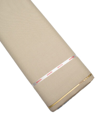 Raymond  Structured Poly Viscose Suiting Fabric (Beige)