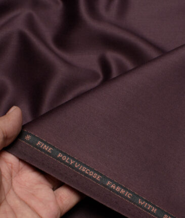 Raymond  Solids Poly Viscose Suiting Fabric (Dark Wine)