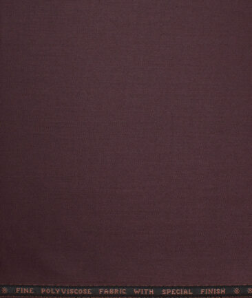 Raymond  Solids Poly Viscose Suiting Fabric (Dark Wine)