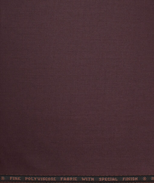 Raymond  Solids Poly Viscose Suiting Fabric (Dark Wine)