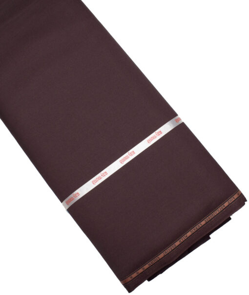 Raymond  Solids Poly Viscose Suiting Fabric (Dark Wine)