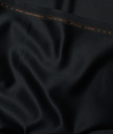 Raymond  Solids Poly Viscose Suiting Fabric (Black)