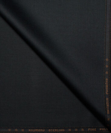 Raymond  Solids Poly Viscose Suiting Fabric (Black)