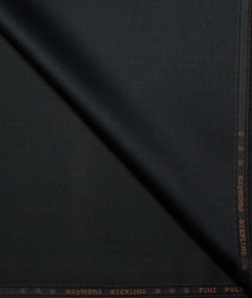 Raymond  Solids Poly Viscose Suiting Fabric (Black)