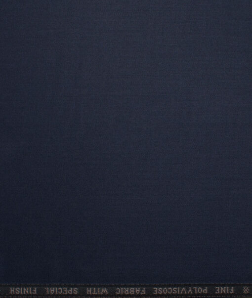 Raymond  Solids Poly Viscose Suiting Fabric (Dark Blue)