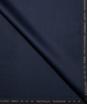 Raymond  Solids Poly Viscose Suiting Fabric (Dark Blue)