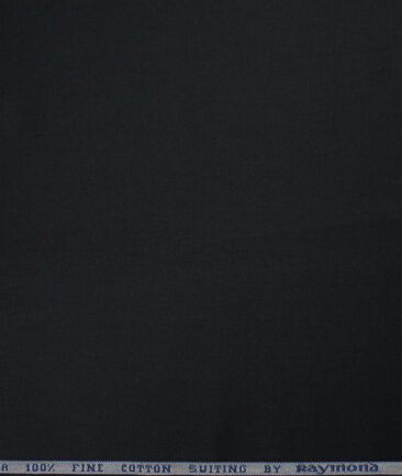 Raymond  Solids Pure Cotton Suiting Fabric (Black)