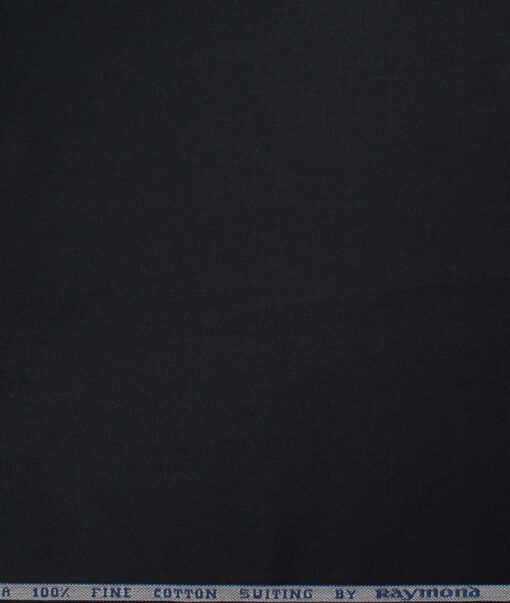 Raymond  Solids Pure Cotton Suiting Fabric (Black)