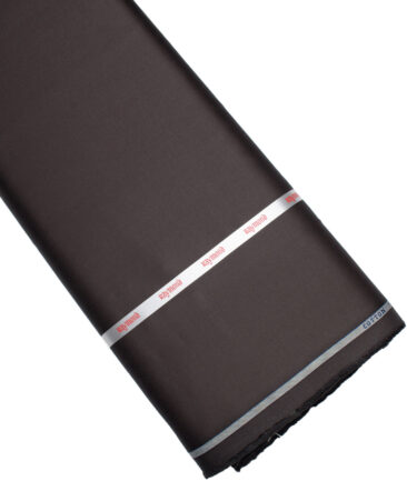 Raymond  Solids Pure Cotton Suiting Fabric (Dark Chocolate Brown)