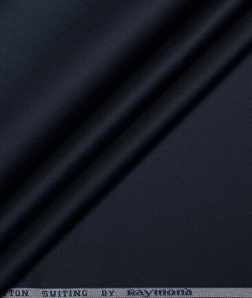 Raymond  Solids Pure Cotton Suiting Fabric (Dark Navy Blue)