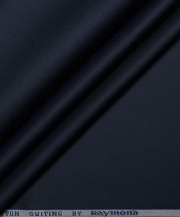 Raymond  Solids Pure Cotton Suiting Fabric (Dark Navy Blue)