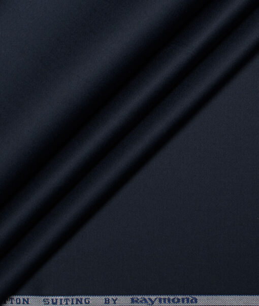 Raymond  Solids Pure Cotton Suiting Fabric (Dark Navy Blue)