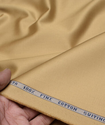 Raymond  Solids Pure Cotton Suiting Fabric (Ginger Brown)