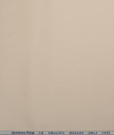 Raymond  Solids Pure Cotton Suiting Fabric (Hampton Beige)