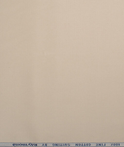 Raymond  Solids Pure Cotton Suiting Fabric (Hampton Beige)