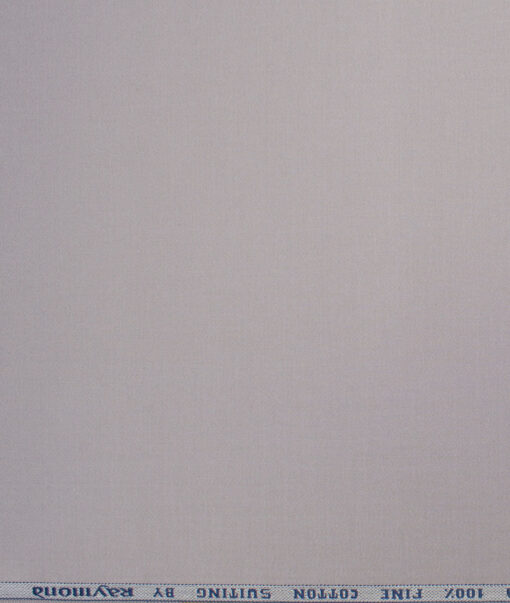 Raymond  Solids Pure Cotton Suiting Fabric (Light Grey)