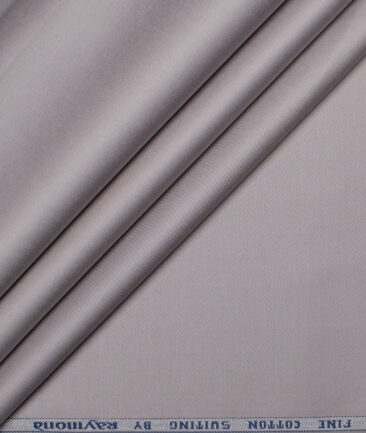 Raymond  Solids Pure Cotton Suiting Fabric (Light Grey)