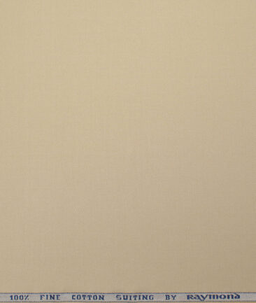 Raymond  Solids Pure Cotton Suiting Fabric (Sand Beige)
