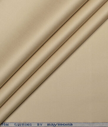 Raymond  Solids Pure Cotton Suiting Fabric (Sand Beige)