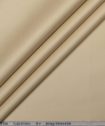 Raymond  Solids Pure Cotton Suiting Fabric (Sand Beige)