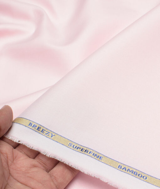 Cadini  Bamboo Structured Shirting Fabric (Pink)