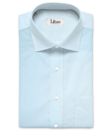 Cadini  Bamboo Solids Shirt or Kurta Fabric (Arctic Blue)