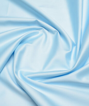 Cadini  Bamboo Solids Shirt or Kurta Fabric (Arctic Blue)