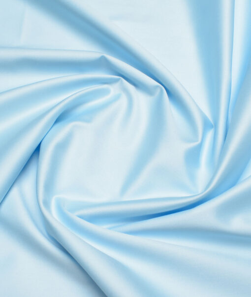 Cadini  Bamboo Solids Shirt or Kurta Fabric (Arctic Blue)