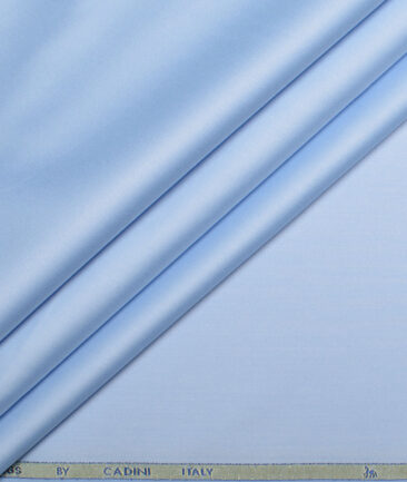 Cadini  Bamboo Solids Shirt or Kurta Fabric (Baby Blue)