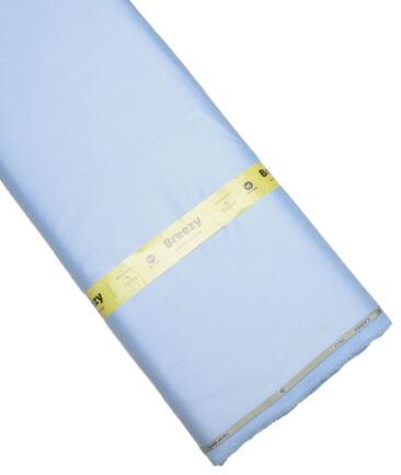 Cadini  Bamboo Solids Shirt or Kurta Fabric (Baby Blue)