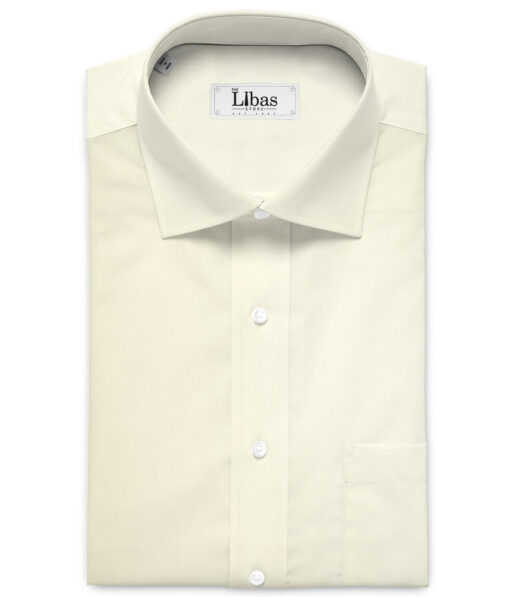 Cadini  Bamboo Solids Shirt or Kurta Fabric (Light Beige)