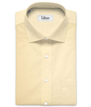 Cadini  Bamboo Solids Shirt or Kurta Fabric (Marzipan Yellow)