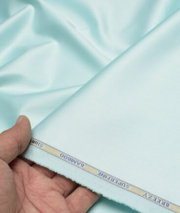 Cadini  Bamboo Solids Shirt or Kurta Fabric (Pale Turquoise Green)