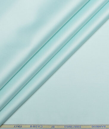 Cadini  Bamboo Solids Shirt or Kurta Fabric (Pale Turquoise Green)
