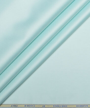 Cadini  Bamboo Solids Shirt or Kurta Fabric (Pale Turquoise Green)