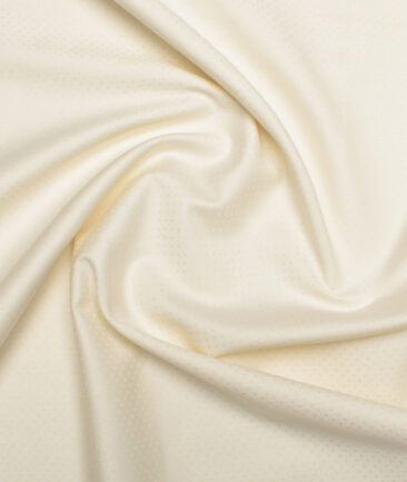 Cotton Fusion  Poly Cotton Structured Shirting Fabric (Cream)