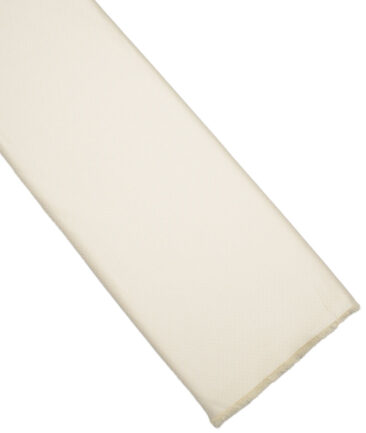 Cotton Fusion  Poly Cotton Structured Shirting Fabric (Cream)