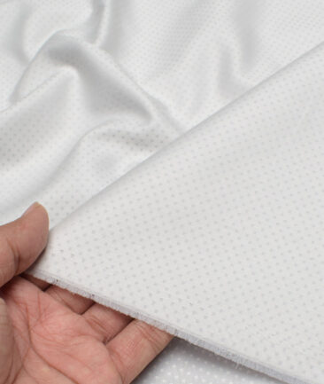 Cotton Fusion  Poly Cotton Structured Shirting Fabric (Light Grey)