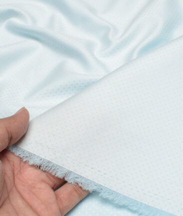 Cotton Fusion  Poly Cotton Structured Shirting Fabric (Mint Blue)