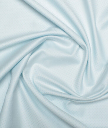 Cotton Fusion  Poly Cotton Structured Shirting Fabric (Mint Blue)