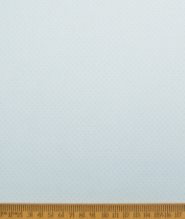 Cotton Fusion  Poly Cotton Structured Shirting Fabric (Mint Blue)